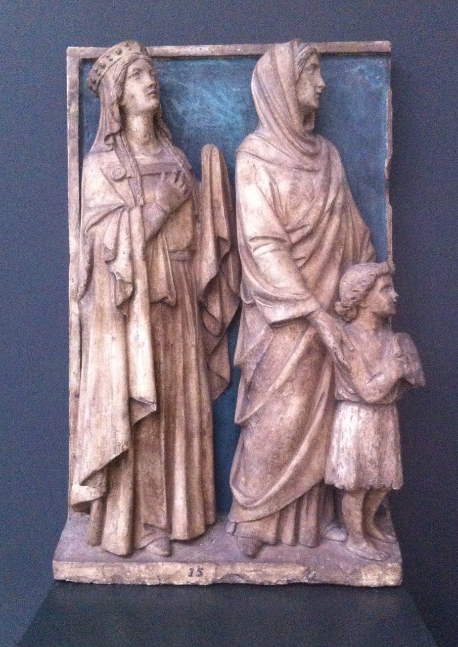 Twee vrouwelijke heiligen en een kind