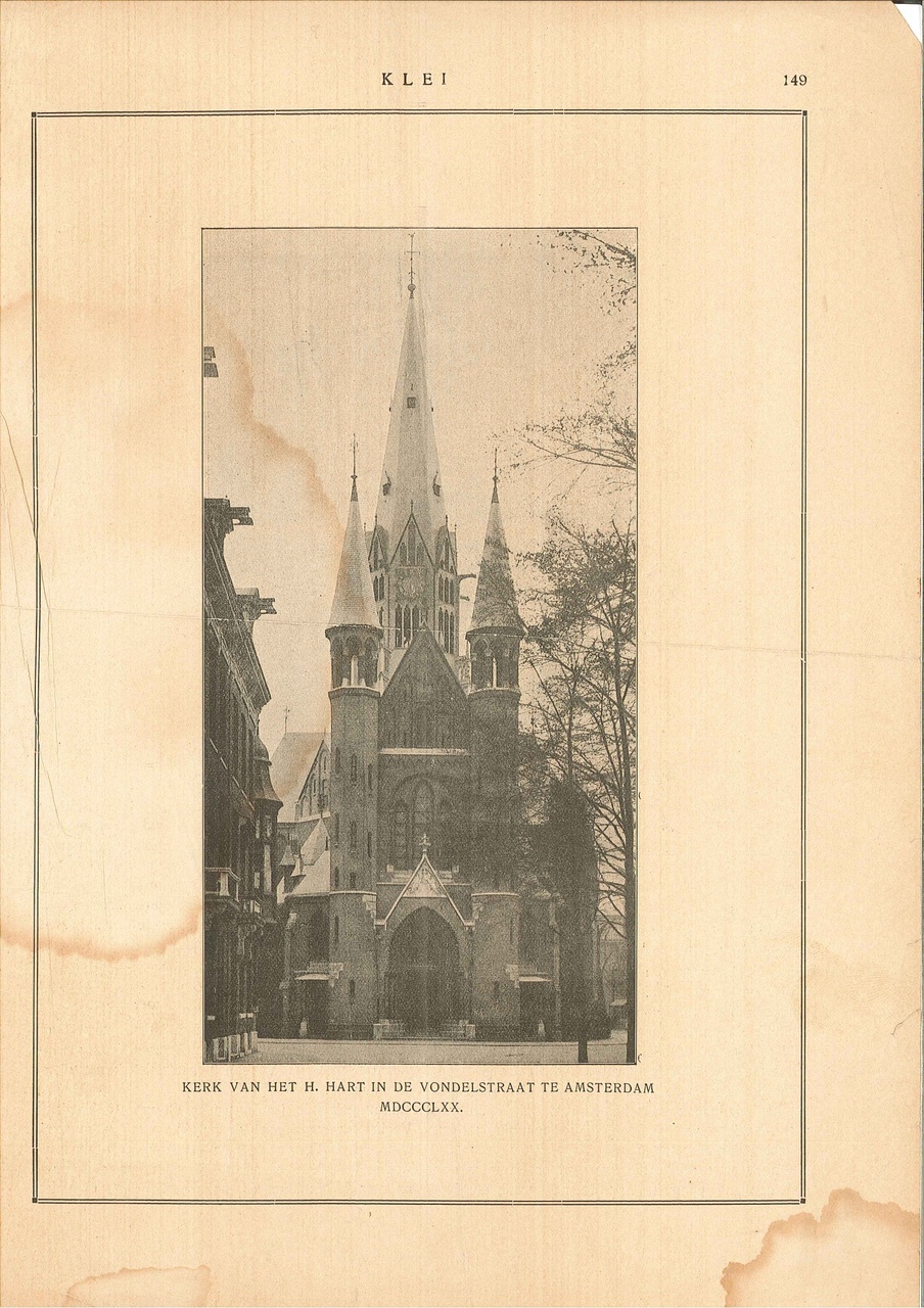 Afbeelding van 'Kerk van het H.Hart in de Vondelstraat te Amsterdam MDCCCLXX