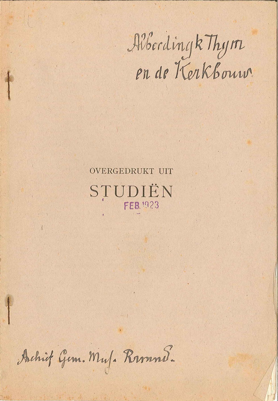 Artikel: Alberdingk Thijm en de kerkbouw