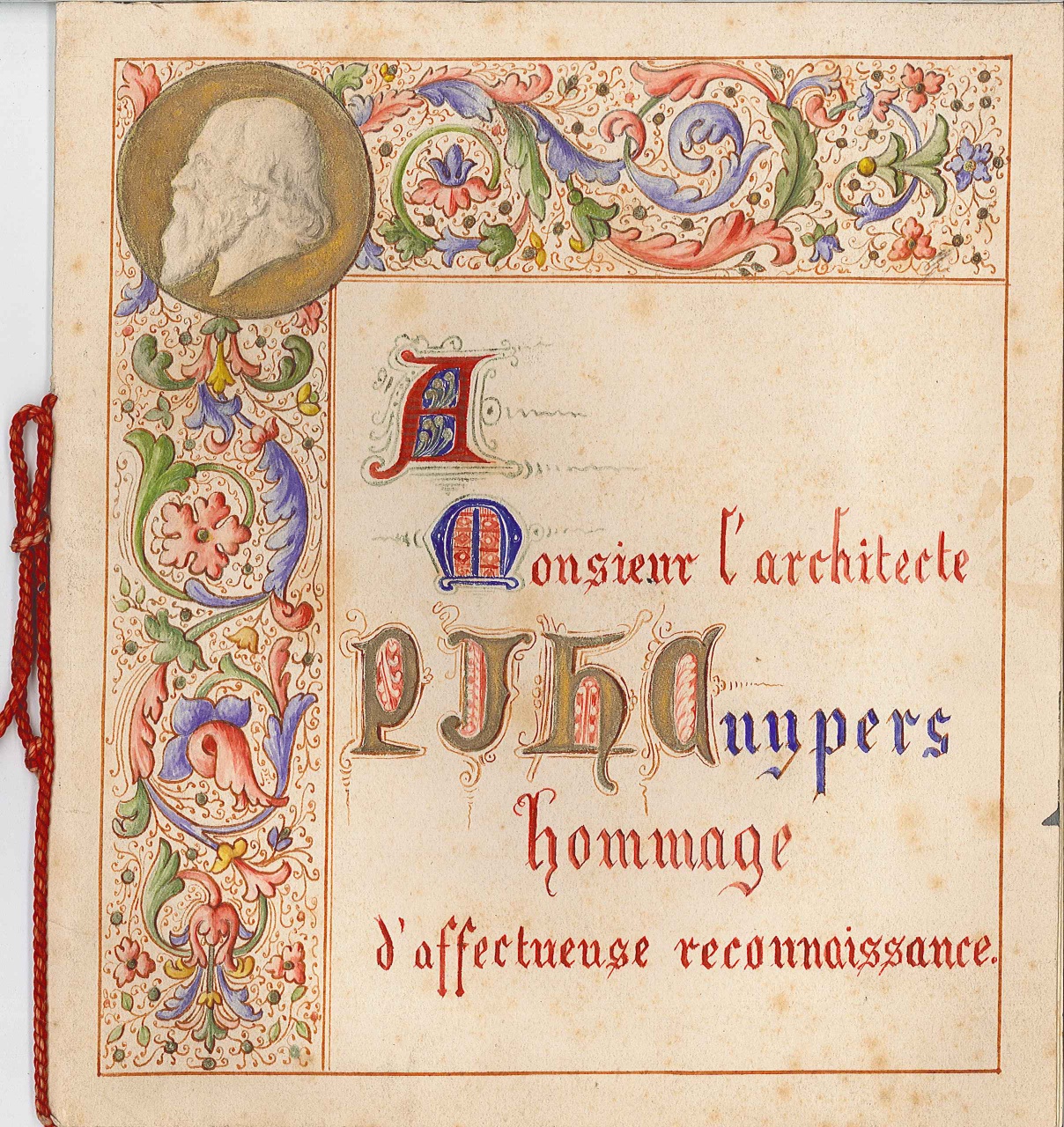 Huldigingsalbum van Les Religieuses Ursulines aan P.J.H. Cuypers