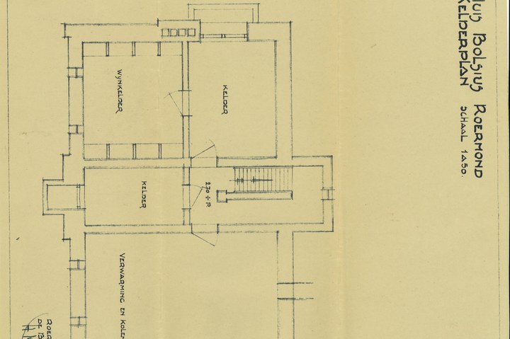 Map met tekeningen en bestek betreffende de verbouwing van het woonhuis Andersonweg 10 (voorheen Maastrichterweg 3), in opdracht van Mr. F.J. Bolsius.