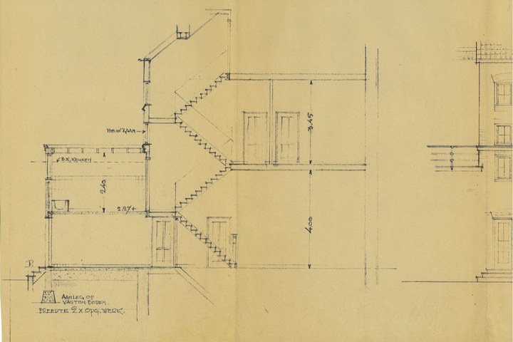 Map met tekeningen en bestek betreffende de verbouwing van het woonhuis Andersonweg 10 (voorheen Maastrichterweg 3), in opdracht van Mr. F.J. Bolsius.