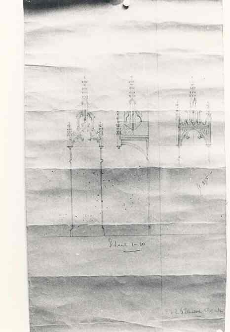 Ontwerp van een baldakijn voor de R.K. Parochie H. Elisabeth Rotterdam