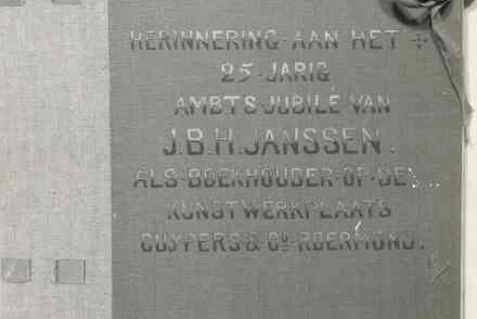 Herinneringsalbum b.g.v. het 25-jarig ambtsjubileum van J.B.H. Janssen