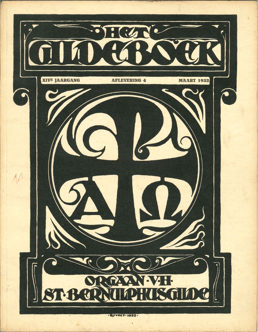 Het GILDEBOEK, orgaan van het St. Bernulphusgilde, maart 1932, aflevering 4 van de 14de jaargang.