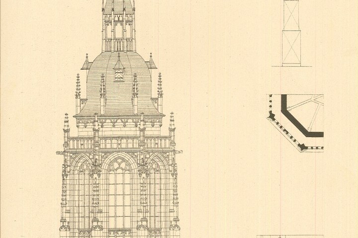 Ontwerptekening restauratie Cuneratoren te Rhenen