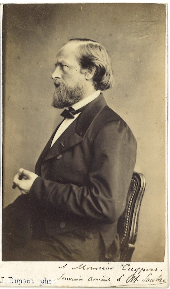 Portretfoto (carte-de-visite) van Étienne Soubre