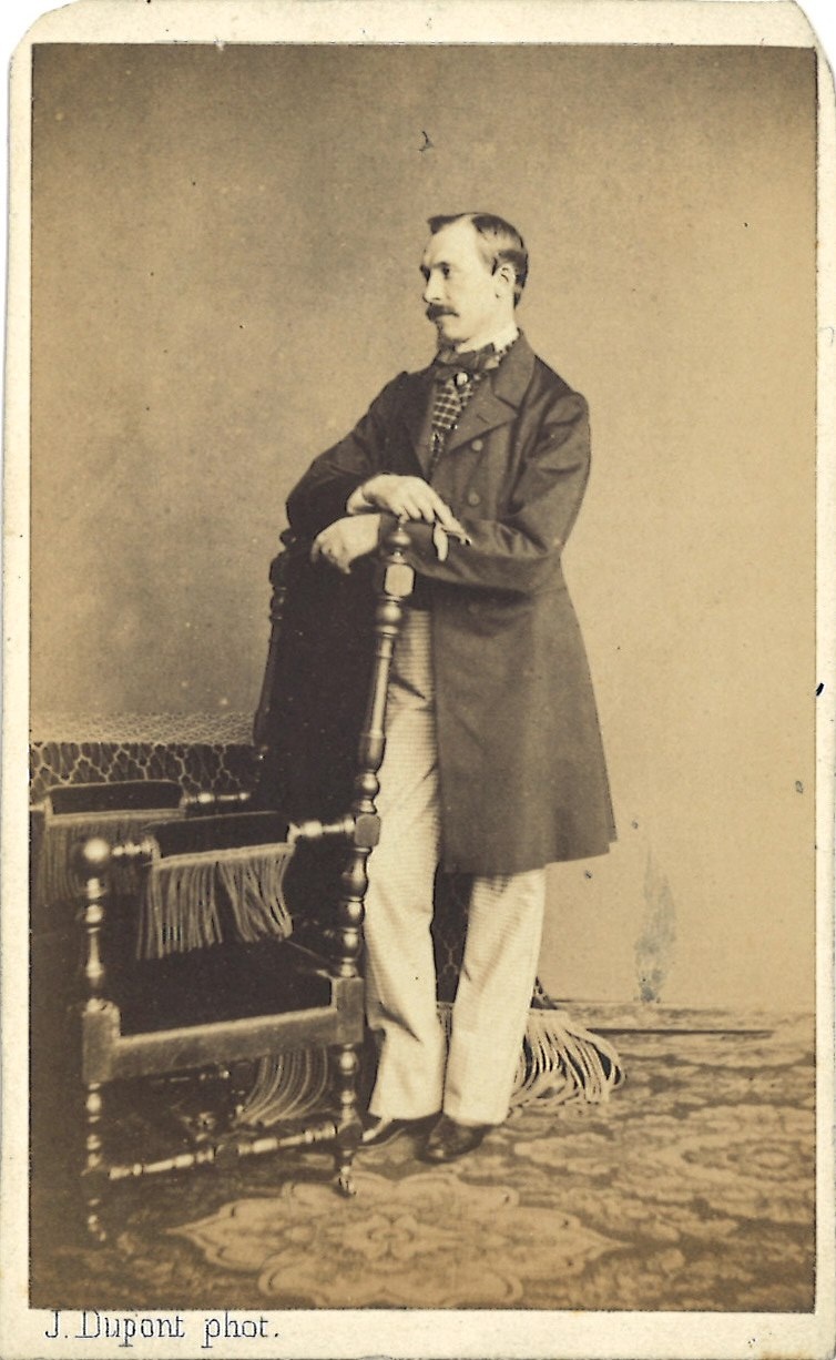 Verzameling van 17 Portretfoto's (carte-de-visite) van mannen: Ferdinand Pauwels