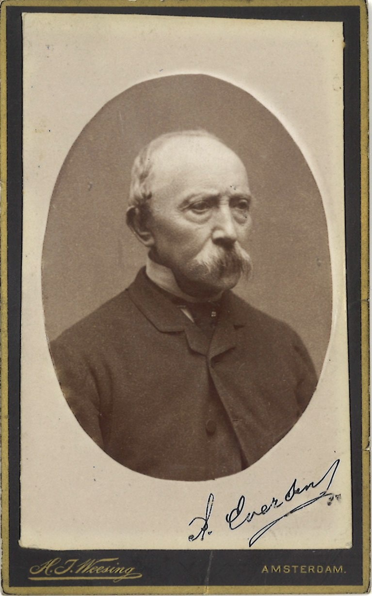 Verzameling van 17 Portretfoto's (carte-de-visite) van mannen: Dhr. A. Eversen.