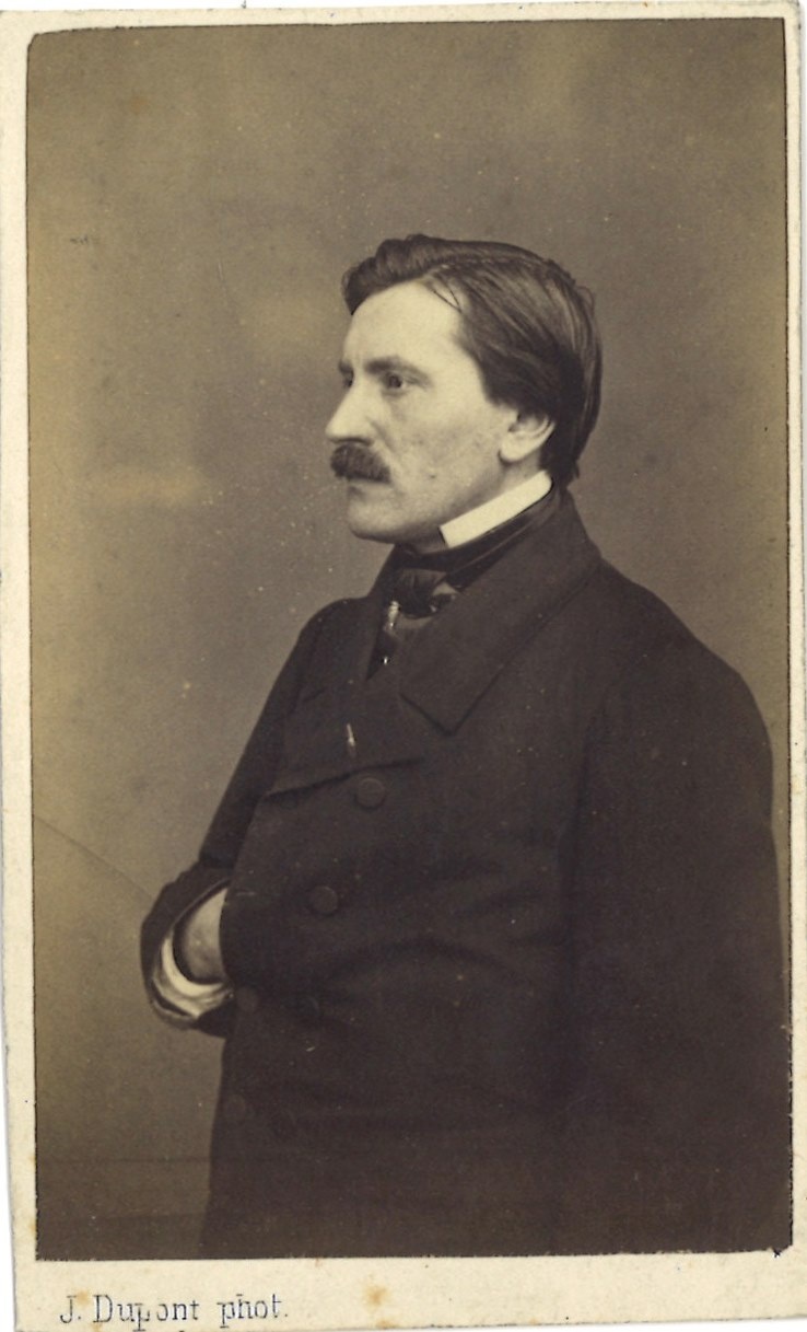 Verzameling van 11 Portretfoto's (carte-de-visite) van kunstenaars: Godfried Guffens