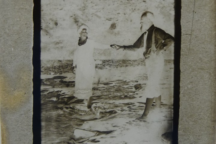 Familiefoto met Jos Cuypers en Delphine Cuypers-Povel