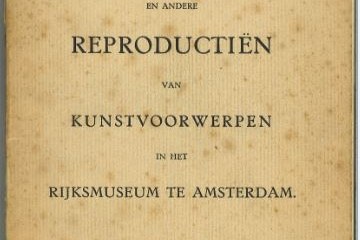 Catalogus van de pleisterafgietsels en reproducties van kunstvoorwerpen in het Rijksmuseum te Amsterdam