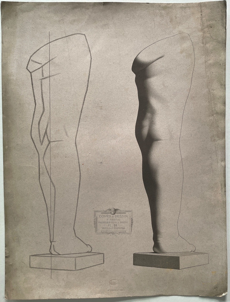 Schets uit tekenleerboek "Cours de Dessin", eerste deel, Plaat 26