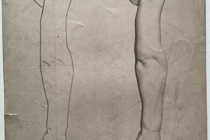 Schets uit tekenleerboek "Cours de Dessin", eerste deel, Plaat 21.