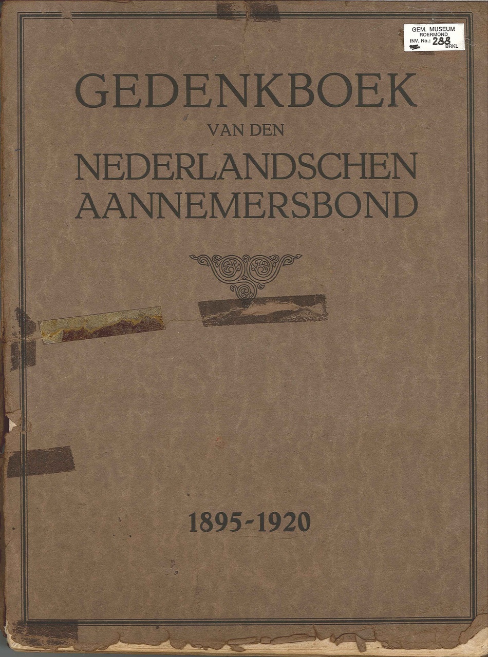 Gedenkboek van den Nederlandschen Aannemersbond 1895-1920