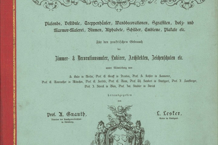 Deutsches Maler-Journal, 2de band, 6 de editie: een verzamelmap met ontwerpen, sjablonen, etc. voor woninginrichting