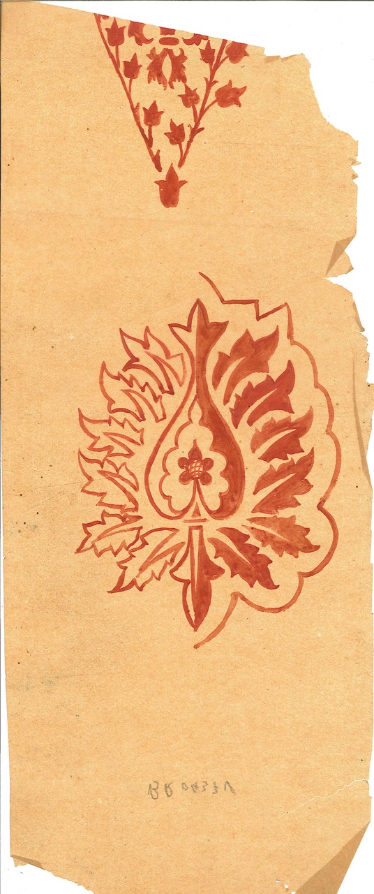 Ontwerp voor ornamentering (sjabloon?) met diverse motieven